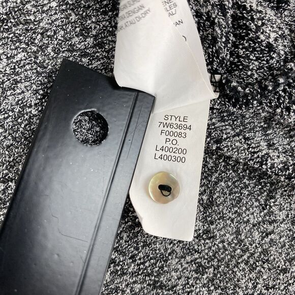 Lucky Brand Womens XL Black Gray Cold Shoulder Paisley Top Boho Flowy Romantic - Picture 6 of 16